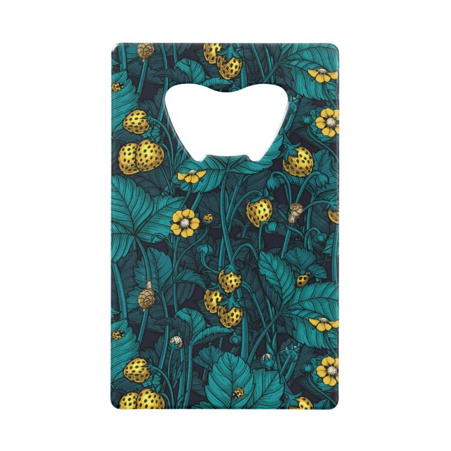 Wild strawberries, yellow and blue (Front)