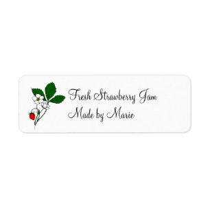 Wild Strawberry Custom Canning Label
