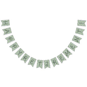Wild Strawberry & Fern   "Happy Retirement" Bunting