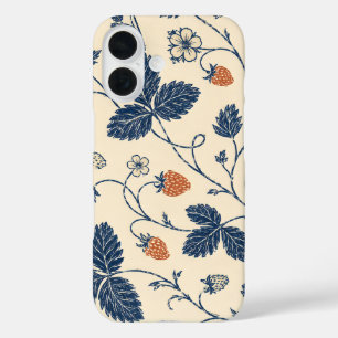 Wild Strawberry Ledger Vintage Botanicals iPhone 16 Case