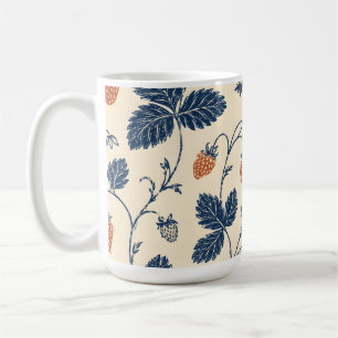 Wild Strawberry Ledger Vintage Botanicals  Coffee Mug
