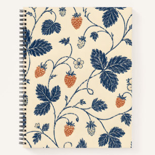 Wild Strawberry Ledger Vintage Botanicals Notebook