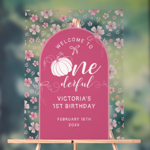 WILD STRAWBERRY SWEET BABY BIRTHDAY ACRYLIC SIGN