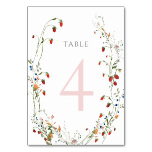 wild strawberry Table Number 4