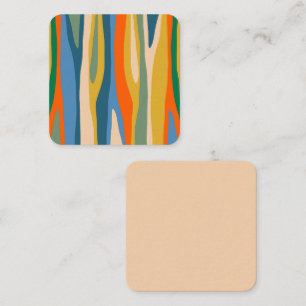 Wild Stripes Colourful Maximalist Modernist Patter Card