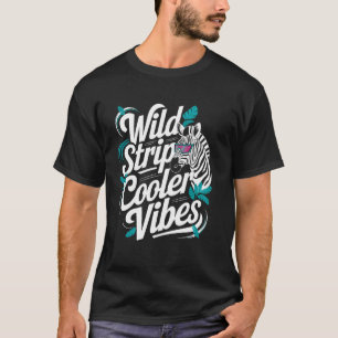 Wild Stripes Cooler Vibes Zebra Graphic T-Shirt