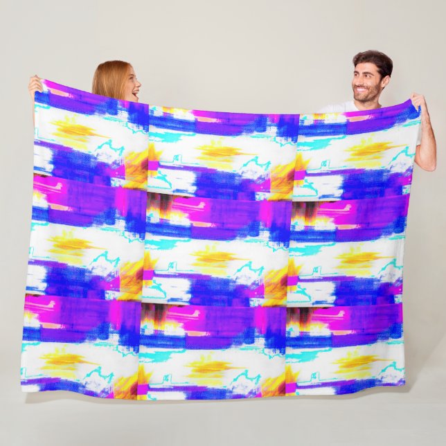 Wild Summer Abstract Blanket (In Situ)