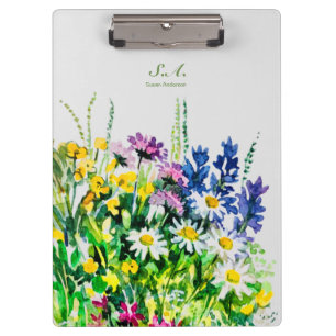 Wild summer flowers clipboard