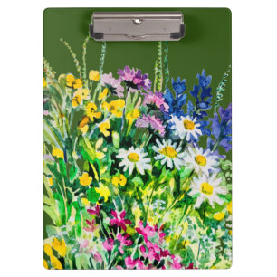 Wild summer flowers clipboard