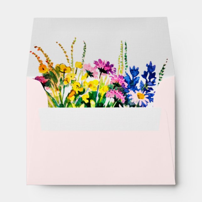 Wild summer flowers envelope (Back (Bottom))