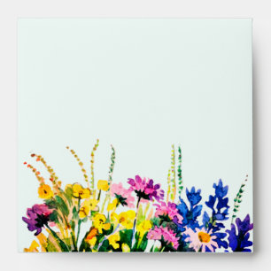 Wild summer flowers envelope