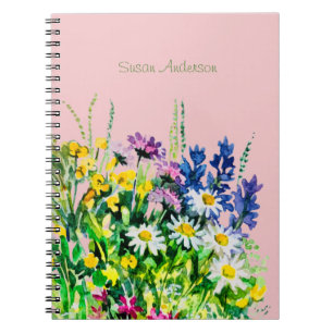 Wild summer flowers notebook