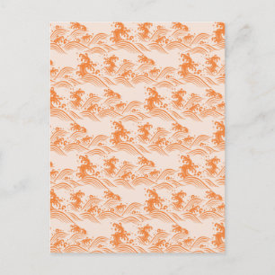 Wild Summer Ocean Beach Waves Holiday Postcard