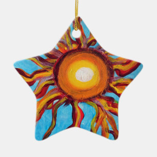 Wild Sun Ceramic Tree Decoration