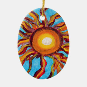 Wild Sun Ceramic Tree Decoration