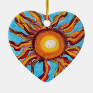 Wild Sun Ceramic Tree Decoration