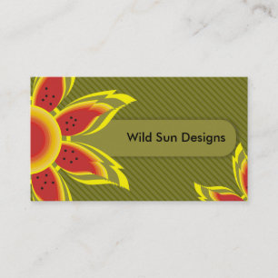Wild Sun Designs Business Cards. Business Card