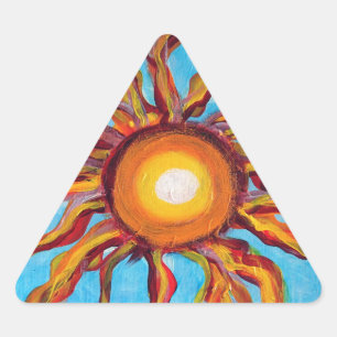 Wild Sun Triangle Sticker