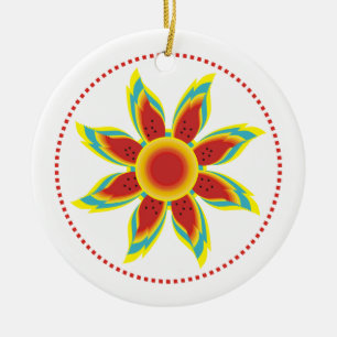Wild sunflower custom ornament