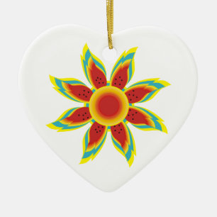 Wild sunflower custom ornament