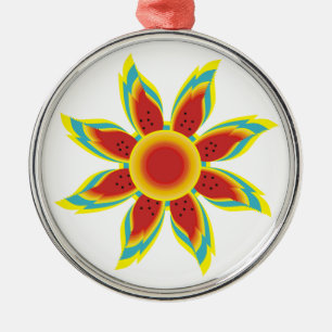 Wild sunflower custom ornament