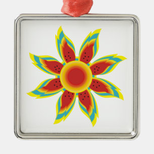 Wild sunflower custom ornament