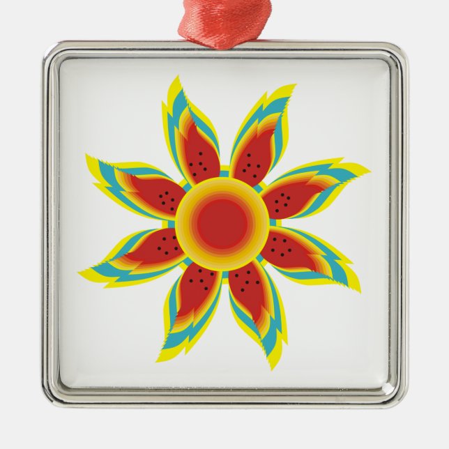Wild sunflower custom ornament (Front)