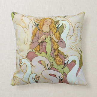 Wild Swans Eleanor Abbott Fine Art Cushion