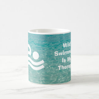 Wild Swimming Is My Therapy Art Coffee Mug