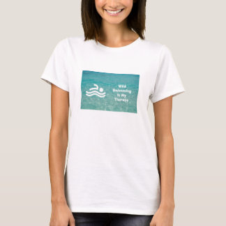 Wild Swimming Is My Therapy Art T-Shirt