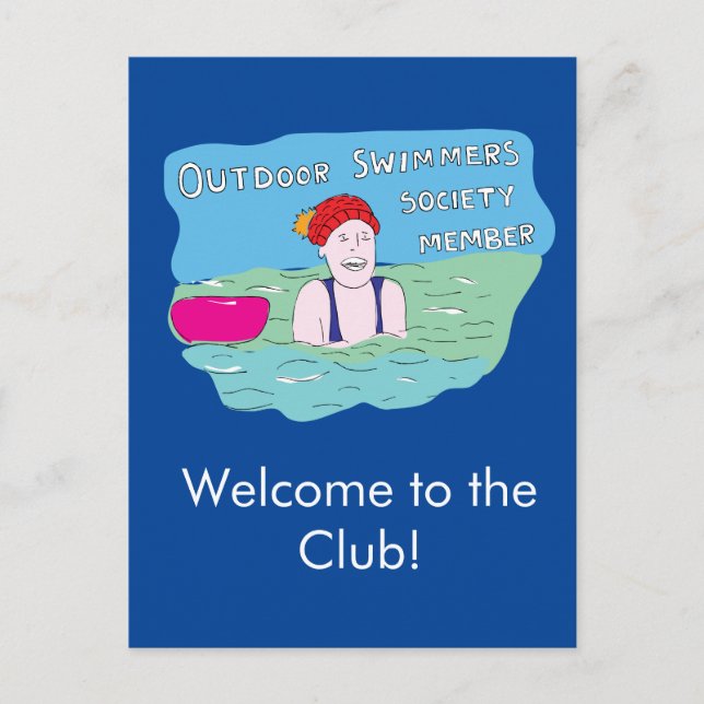 Wild swimming postcard (Front)