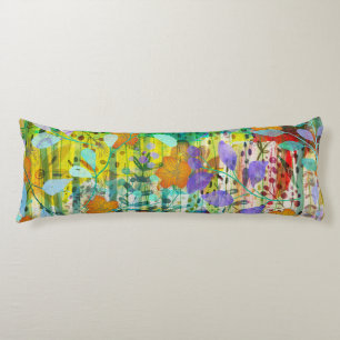 Wild Tangerine - Nature Inspired Floral Art -  Body Cushion