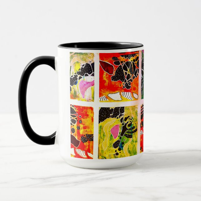 Wild Thing Doodle Coffee Art Mug (Left)