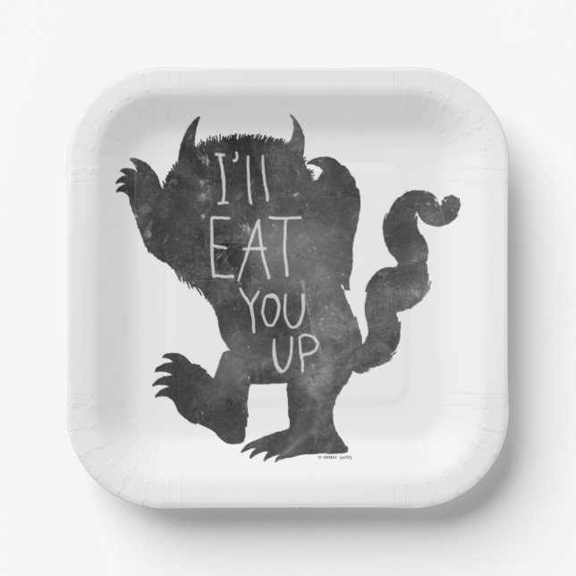 Wild Thing | I'll Eat You Up Paper Plate (Front)
