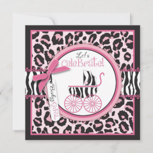 Wild Thing Invitation Square Pink