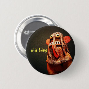 Wild Thing Kachina Doll Face Photo Cute Fun 6 Cm Round Badge