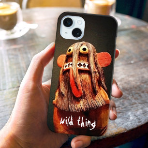 Wild Thing Kachina Doll Face Photo Fun Cute iPhone 15 Mini Case