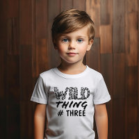 Wild Thing Number Quote Funny Leopard Print