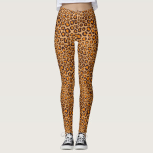 Wild Thing Realistic Hand Drawn Leopard Print Leggings
