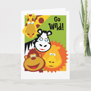 Wild Thing - Safari Birthday Card