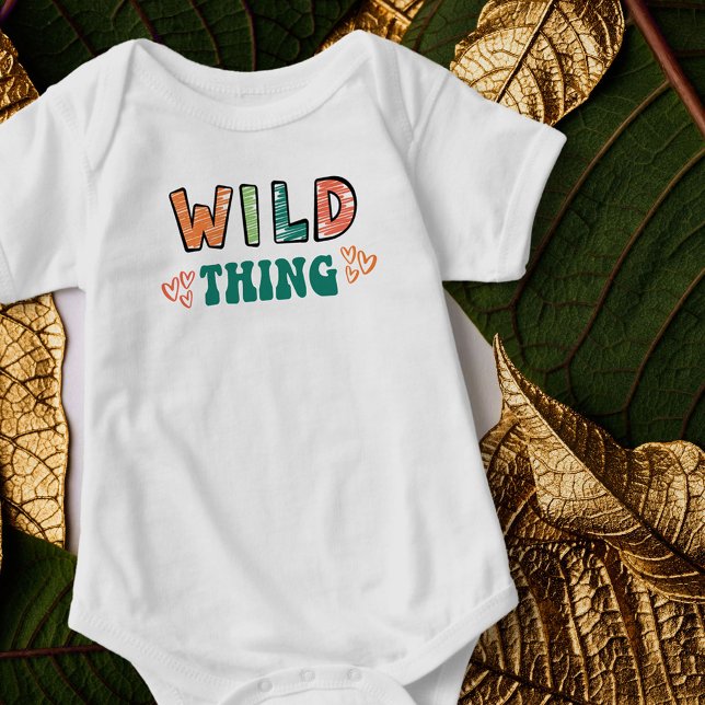 Wild Thing You Make my Heart Sing Groovy Matching Baby Bodysuit (Creator Uploaded)