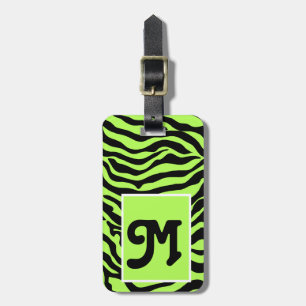 Wild Thing Zebra Print Personalised Luggage TagFun Tag