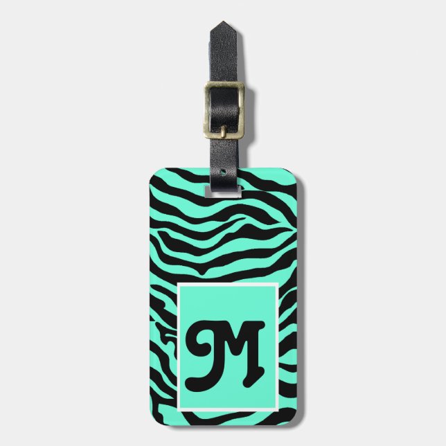 Wild Thing Zebra Print Personalised Luggage TagFun Tag (Front Vertical)