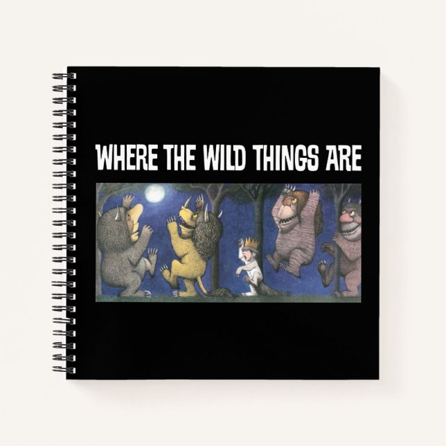 Wild Things and Max Dancing in Moonlight Notebook (Front)