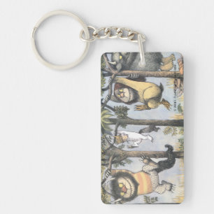 Wild Things and Max Swinging From Trees Key Ring
