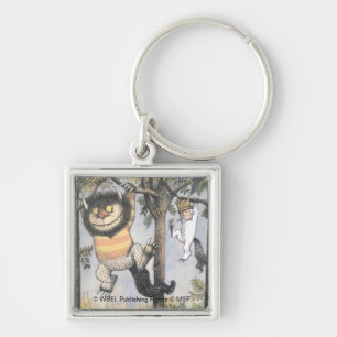 Wild Things and Max Swinging From Trees Key Ring