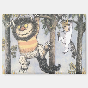 Wild Things and Max Swinging From Trees Magnet