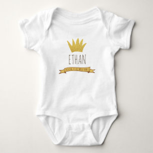 Wild Things Gold Crown Birthday Infant Creeper