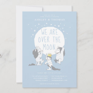 Wild Things   Over the Moon Boy Baby Shower Invitation