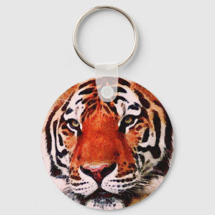 Wild Tiger Artwork Key Ring